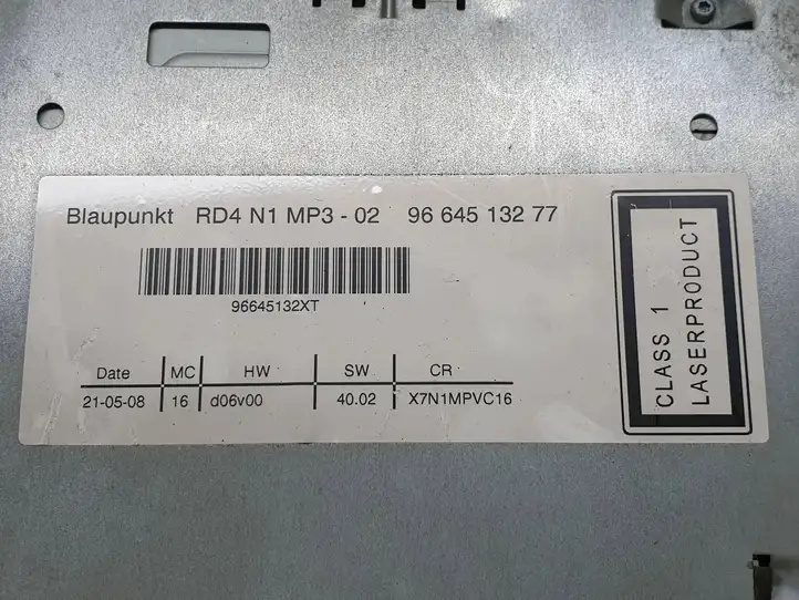 Citroen Berlingo (2003 - 2007) 9664513277 Магнитола / мультимедийная система — фото 6