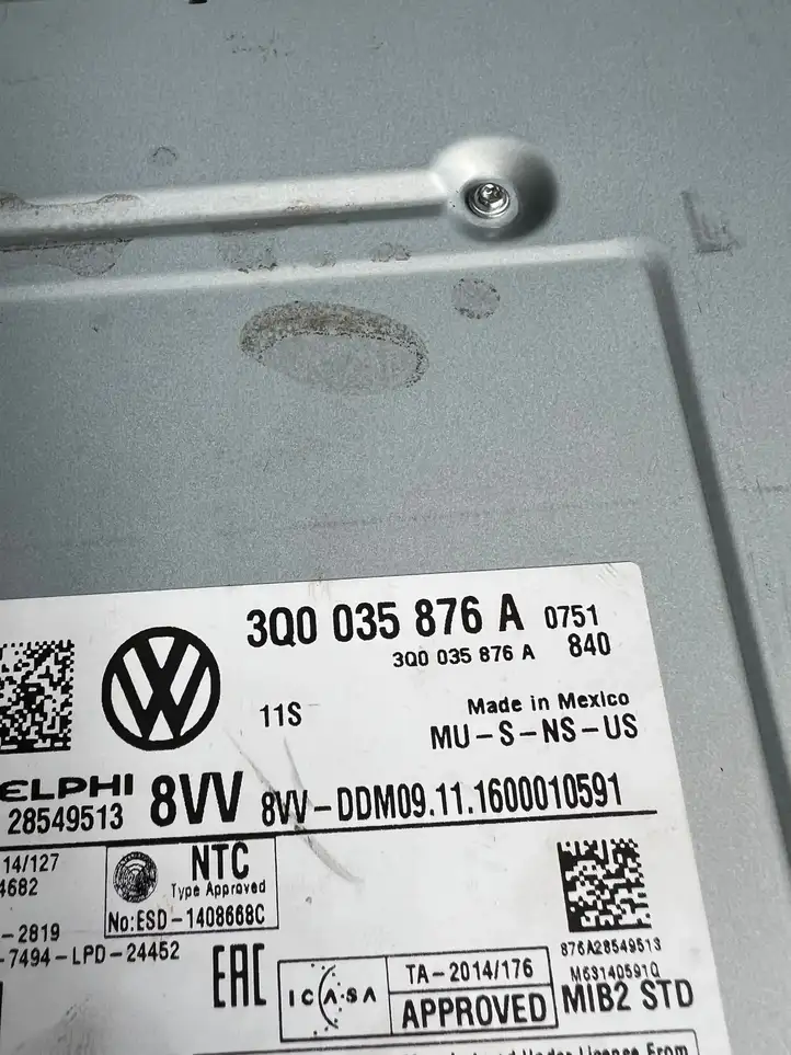 Volkswagen Golf VII (2013 - 2019) 3Q0035876A Магнитола / мультимедийная система — фото 4