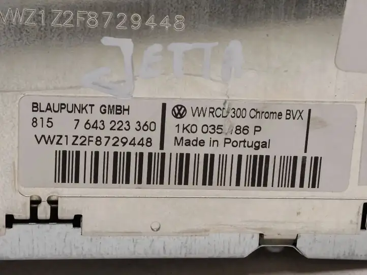 Volkswagen Jetta V (2005 - 2010) 1K0035186P Магнитола / мультимедийная система — фото 2