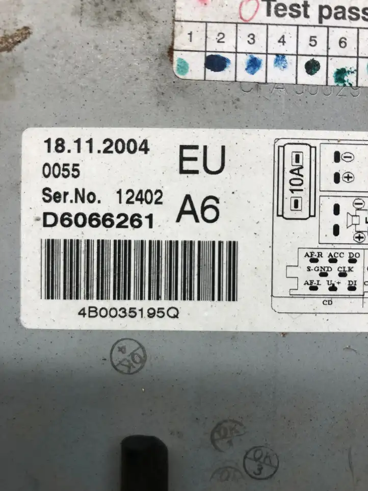 Audi A6 Allroad C5 (2000 - 2006) 4B0035195Q Магнитола / мультимедийная система — фото 7