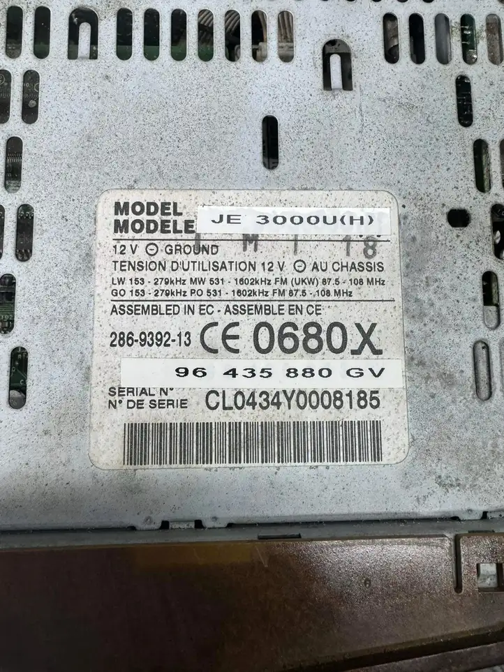 Peugeot 607 (2000 - 2004) 96435880GV Магнитола / мультимедийная система — фото 6