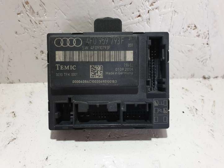 4F0959793F Audi A6 S6 C6 4F Durų elektronikos valdymo blokas