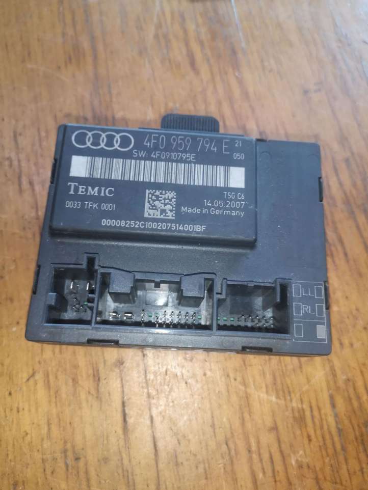 4F0959794E Audi A6 S6 C6 4F Durų elektronikos valdymo blokas