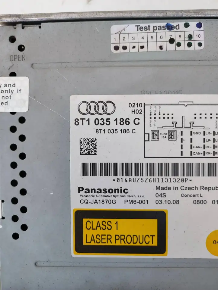 Audi A4 S4 B8 8K (2007 - 2011) 8T1035186C Магнитола / мультимедийная система — фото 3