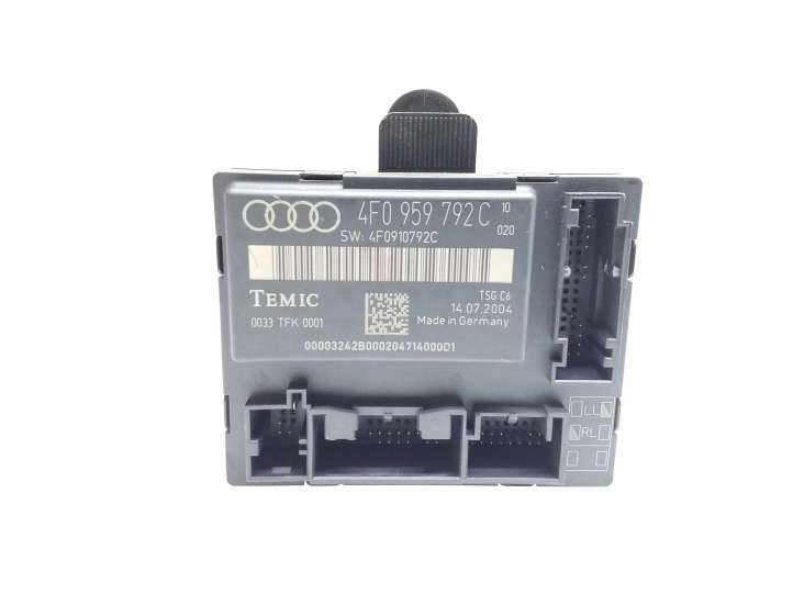 4F0959792C Audi A6 S6 C6 4F Durų elektronikos valdymo blokas