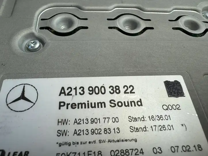 Mercedes-Benz E W213 (2016 - ) A2139003822 Усилитель звука — фото 2