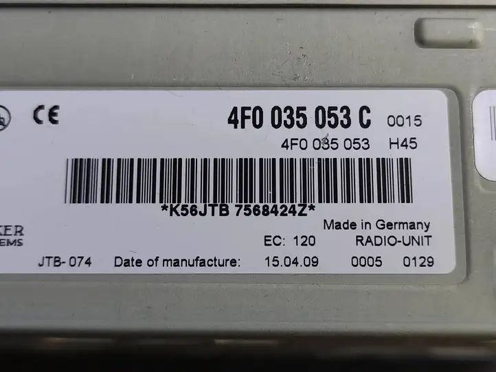 Audi A6 S6 C6 4F (2008 - 2011) 4F0035053C Магнитола / мультимедийная система — фото 4