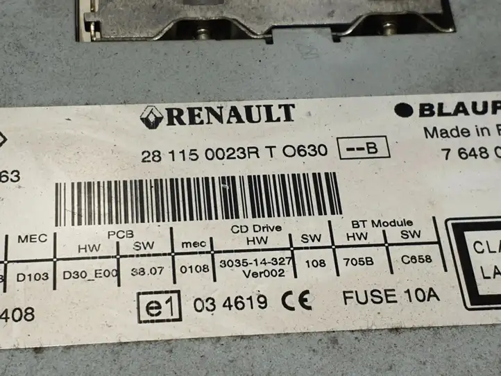 Renault Megane III (2009 - 2016) 281150023R Магнитола / мультимедийная система — фото 3