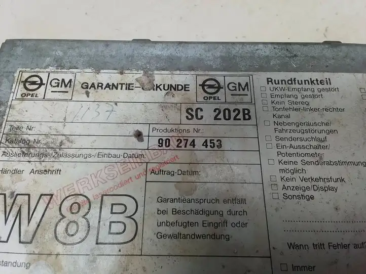 Opel Zafira B (2003 - 2006) 90274453 Магнитола / мультимедийная система — фото 6