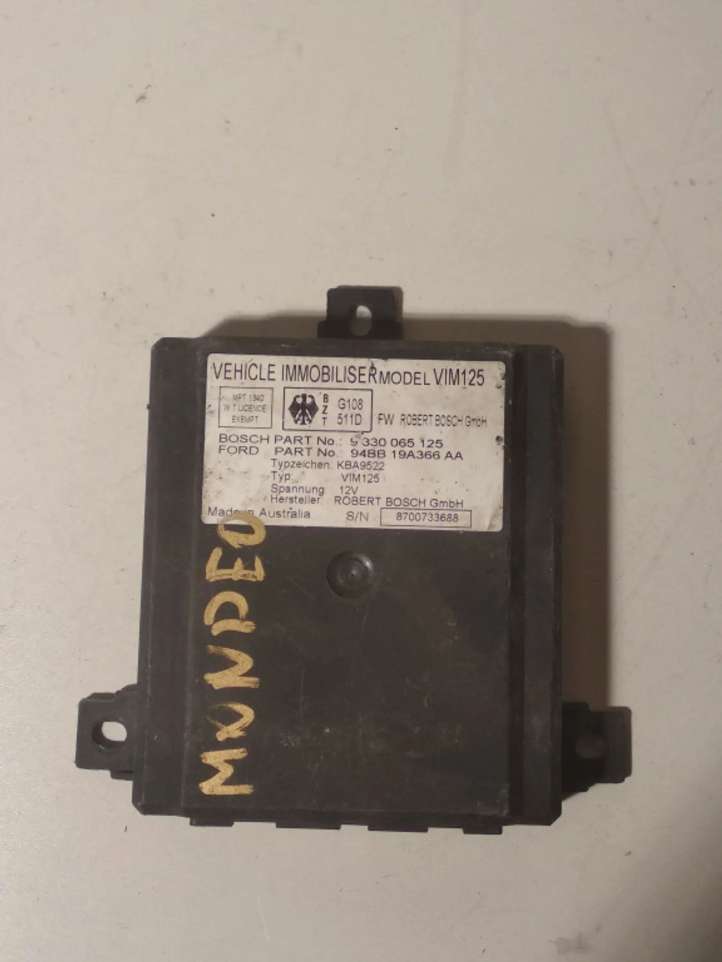 9330065125 Ford Mondeo MK I Imobilaizerio valdymo blokas