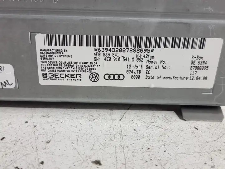 Audi A6 S6 C6 4F (2004 - 2008) 4F0035541L Магнитола / мультимедийная система — фото 6