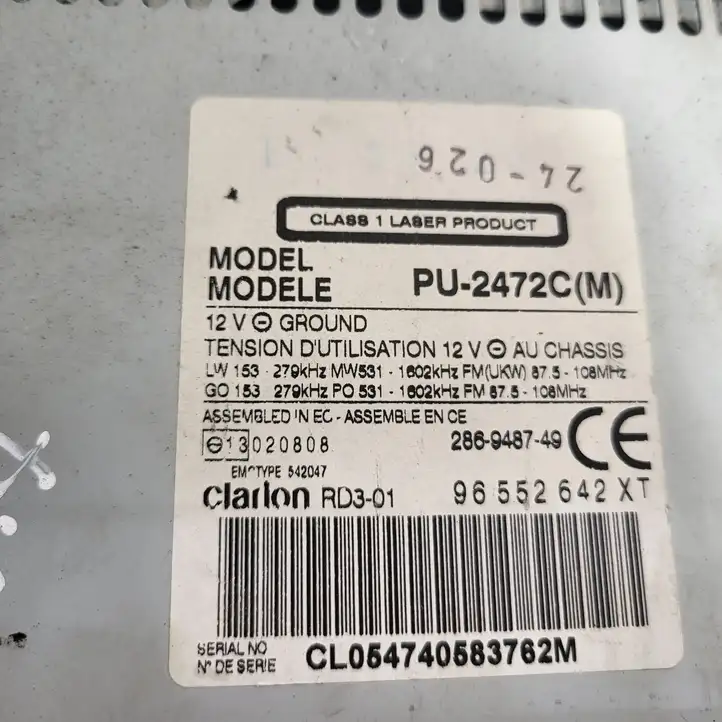 Citroen Xsara Picasso (1999 - 2012) 96552642XT Магнитола / мультимедийная система — фото 6