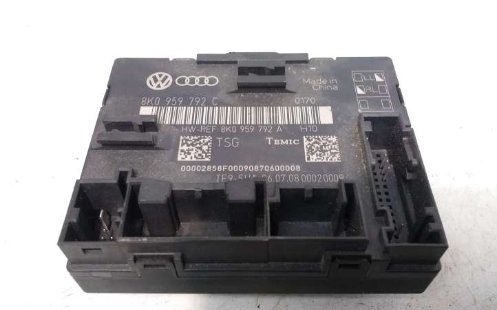 8K0959792C Audi A4 S4 B8 8K Durų elektronikos valdymo blokas