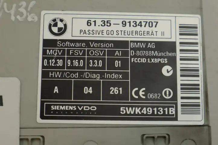 BMW 6 E63 E64 (2002 - 2010) 9134707 Блок бесключевого доступа — фото 2