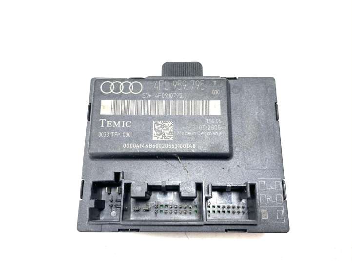 4F0959795 Audi A6 S6 C6 4F Durų elektronikos valdymo blokas