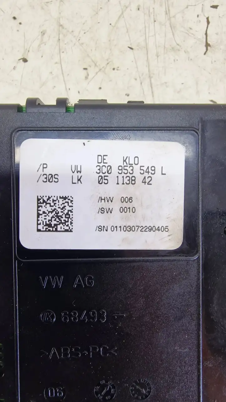 Volkswagen PASSAT B6 (2005 - 2010) 3C0953549L Датчик угла поворота руля — фото 4