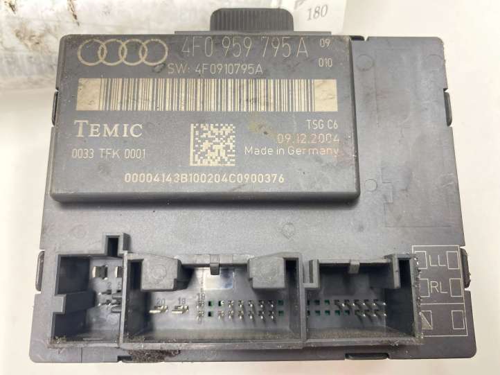 4F0959795A Audi A6 S6 C6 4F Durų elektronikos valdymo blokas