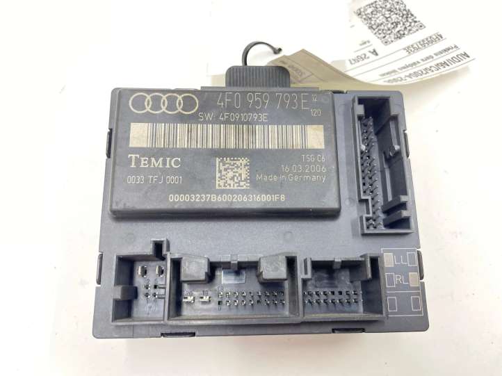 4F0959793E Audi A6 S6 C6 4F Durų elektronikos valdymo blokas