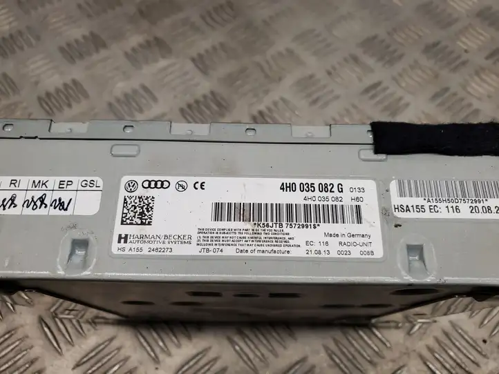 Audi A8 S8 D4 4H (2010 - 2014) 4H0035082G Магнитола / мультимедийная система — фото 4