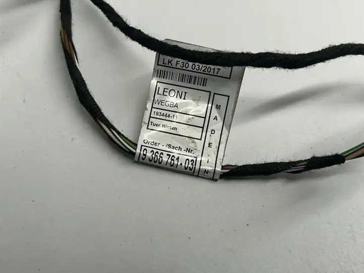 BMW 3 F30 F35 F31 (2012 - 2018) 9366761 Проводка задней двери — фото 2