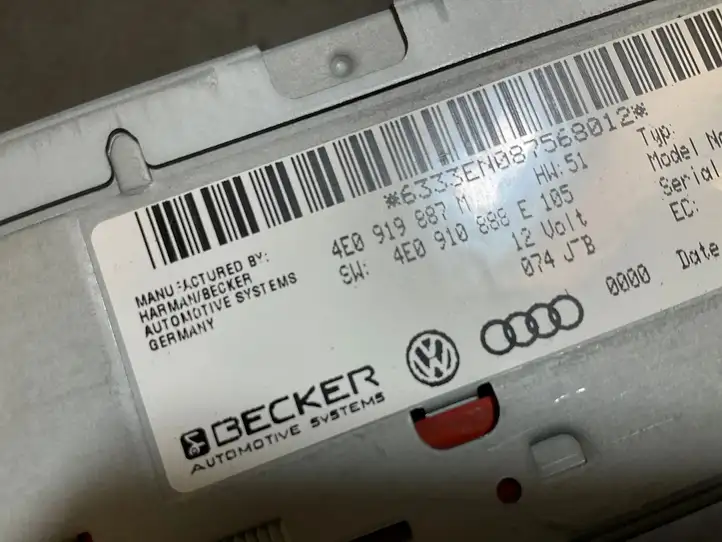 Audi A5 8T 8F (2007 - 2011) 4E0919887M Навигационный привод CD/DVD — фото 4