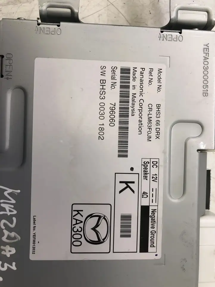 Mazda 3 II (2013 - 2017) BHS366DRX Усилитель звука — фото 4