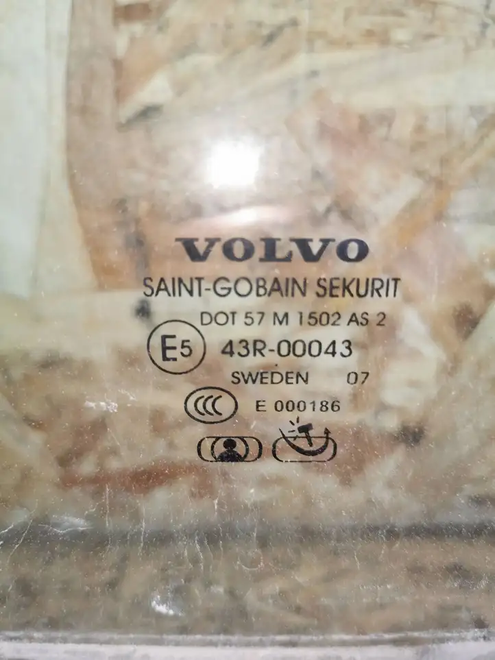 Volvo S60 (2004 - 2010) 43r00043 Стекло задней двери — фото 2