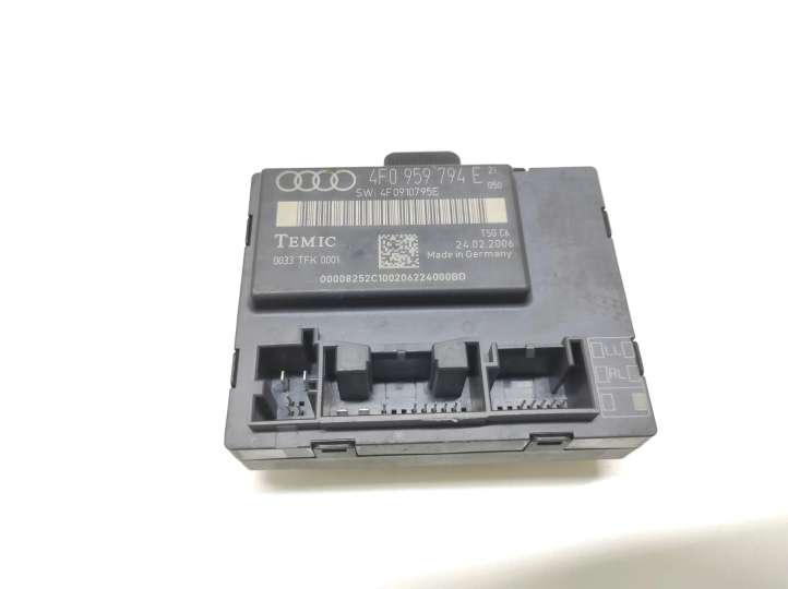 4F0959795E Audi A6 S6 C6 4F Durų elektronikos valdymo blokas