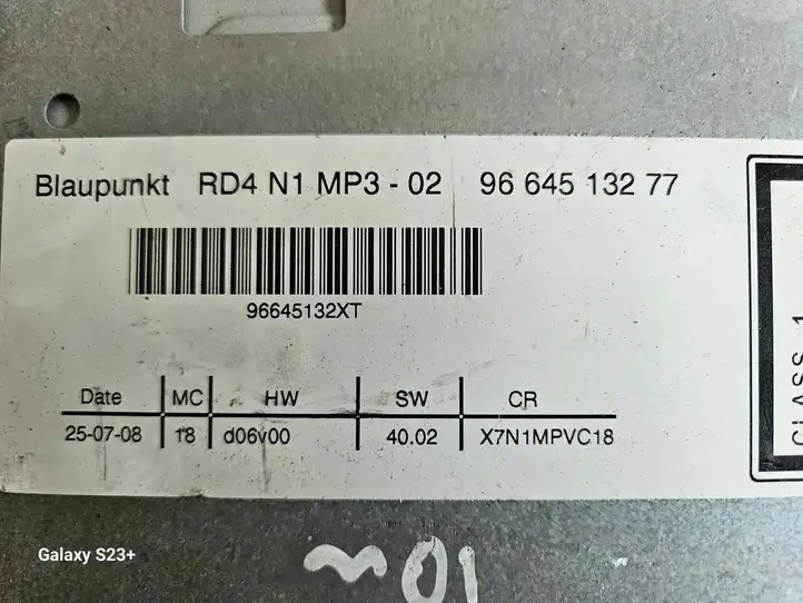 Peugeot Partner (2008 - 2012) 7647179394 Магнитола / мультимедийная система — фото 4