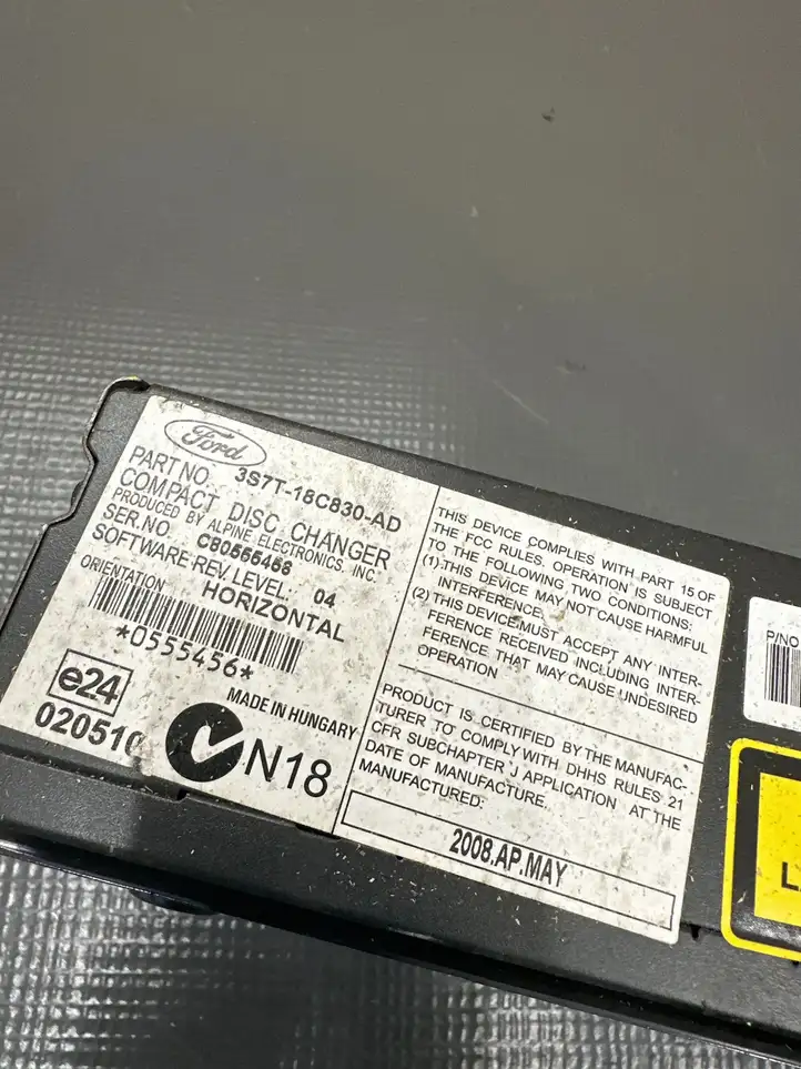 Ford Kuga I (2008 - 2012) 3S7T18C830AD CD/DVD чейнджер — фото 4