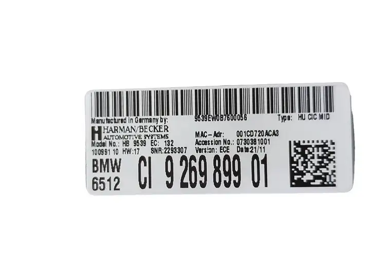 BMW X3 F25 (2010 - 2017) 0730381001 Магнитола / мультимедийная система — фото 2