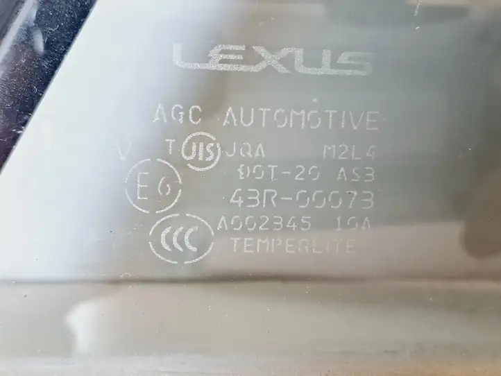Lexus RX 330 - 350 - 400H (2006 - 2009) A00234510A Заднее боковое стекло — фото 3