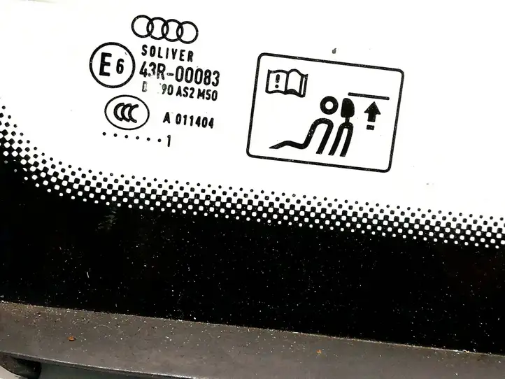 Audi A8 S8 D4 4H (2010 - 2014) 4H4845299 Заднее боковое стекло — фото 2