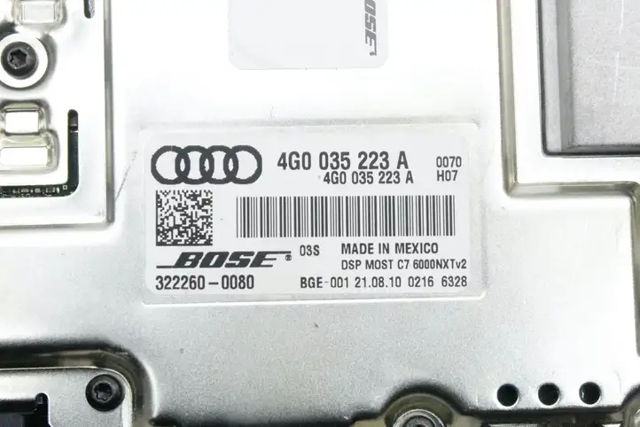 Audi A8 S8 D4 4H (2010 - 2014) 4G0035223A Усилитель звука — фото 7