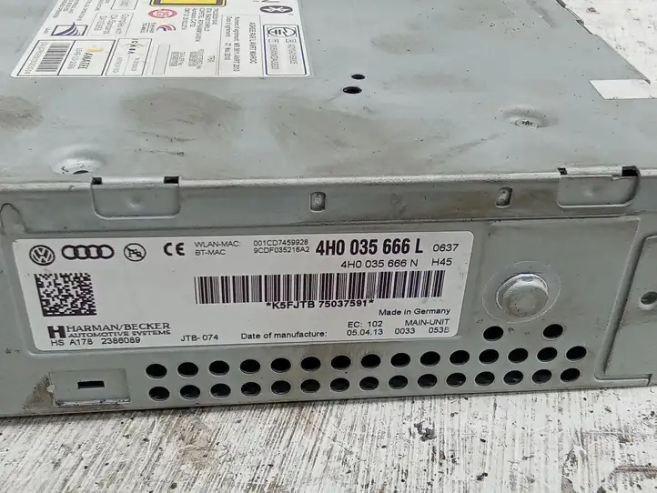 Audi A8 S8 D4 4H (2010 - 2014) 4H0035666L CD/DVD чейнджер — фото 4