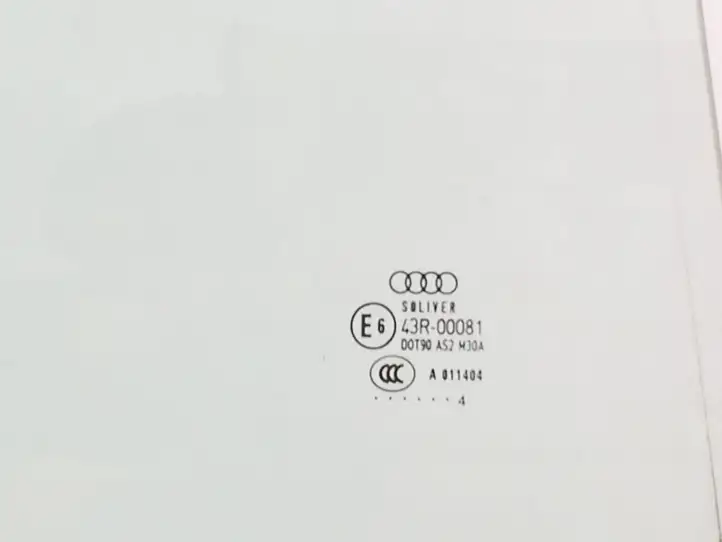 Audi A6 S6 C5 4B (2001 - 2004) Стекло задней двери — фото 2