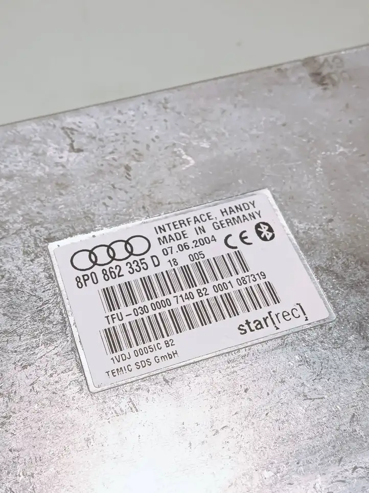 Audi A4 S4 B6 8E 8H (2000 - 2006) 8p0862335d Bluetooth модуль — фото 3
