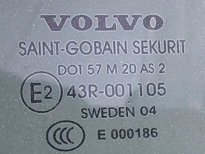 Volvo S60 (2000 - 2004) AS2 Стекло задней двери — фото 2
