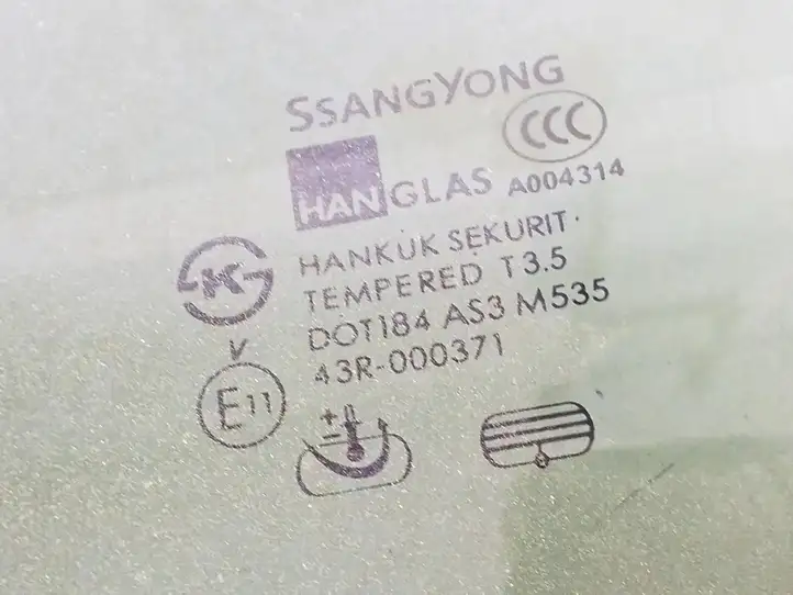 SsangYong Kyron (2005 - 2007) 43R000371 Стекло задней двери — фото 3
