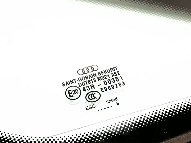 Audi A8 S8 D3 4E (2005 - 2007) 4E0845299M Заднее боковое стекло — фото 3