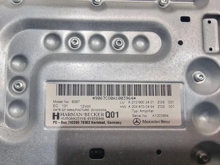 Mercedes-Benz E W212 (2009 - 2016) A2048700494 Блок Hi-Fi аудиосистемы — фото 8