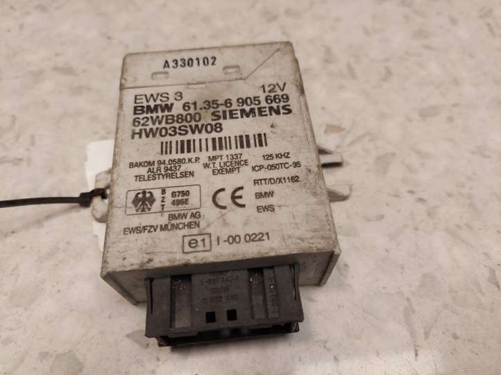 61356905669 BMW 3 E46 Imobilaizerio valdymo blokas