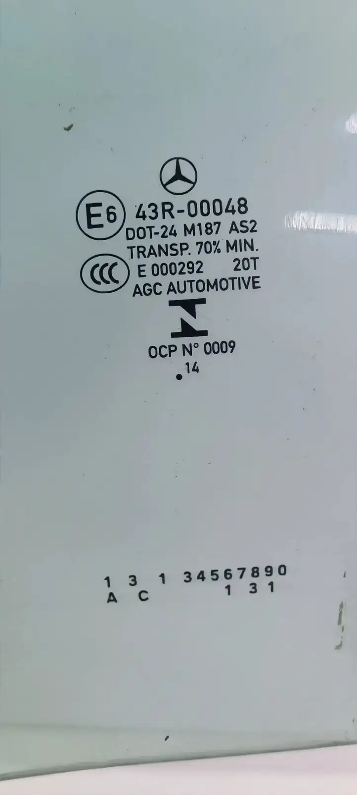 Mercedes-Benz A W176 (2012 - 2018) 43R00048 Стекло задней двери — фото 2