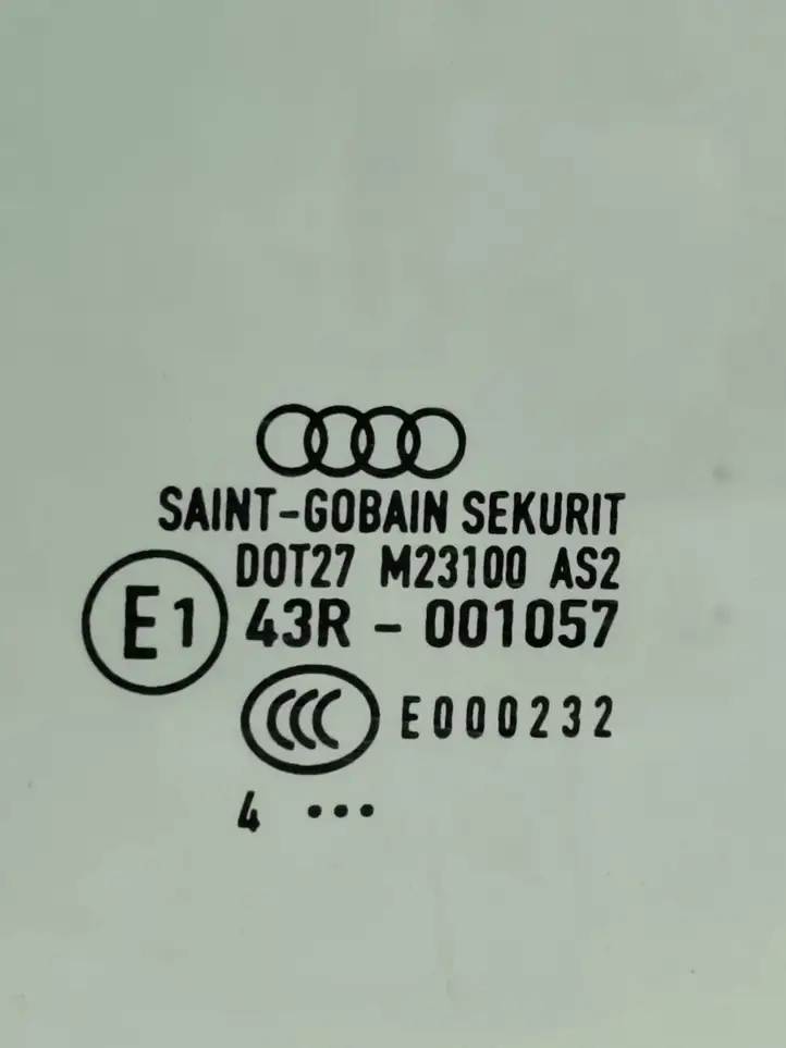 Audi A4 S4 B7 8E 8H (2004 - 2009) E143R001057 Стекло задней двери — фото 2