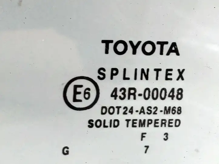 Toyota Avensis T250 (2003 - 2006) 43R00048 Стекло задней двери — фото 4