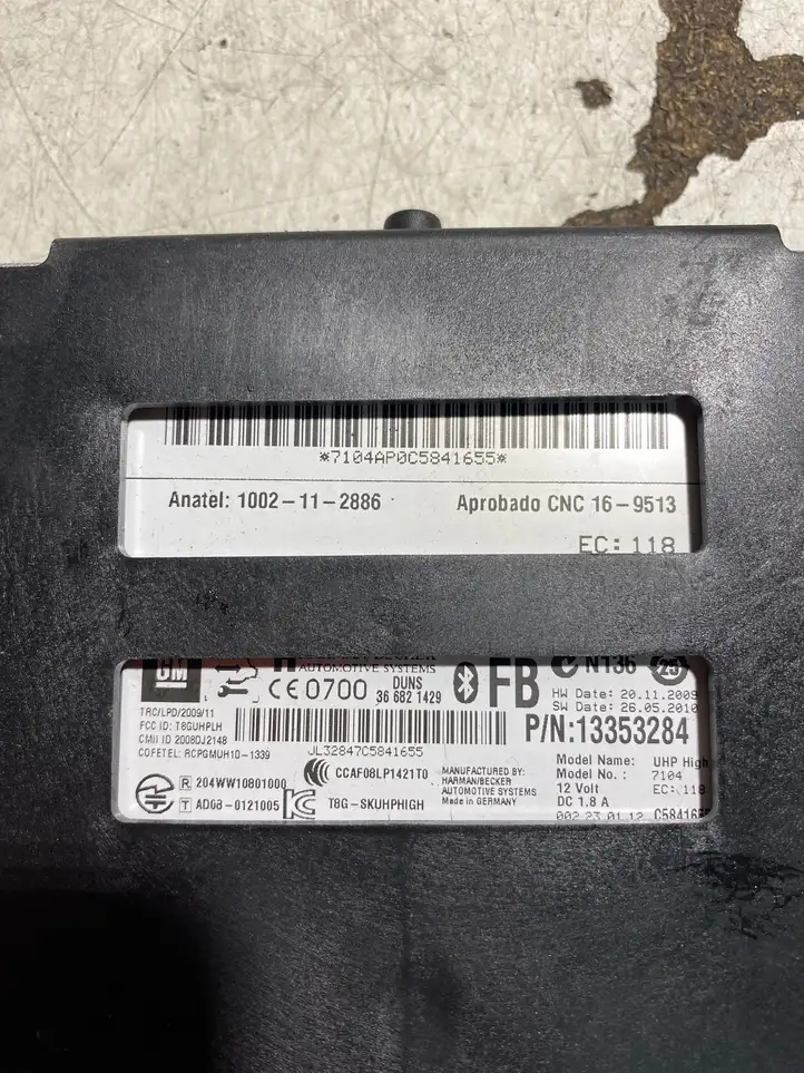 Opel Astra J (2009 - 2012) 1002112886 Bluetooth модуль — фото 4