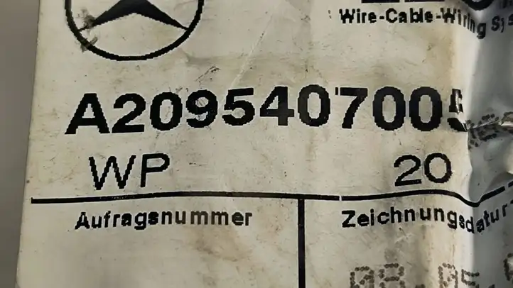 Mercedes-Benz CLK A209,C209 (2002 - 2009) A2095407005 Проводка передней двери — фото 2