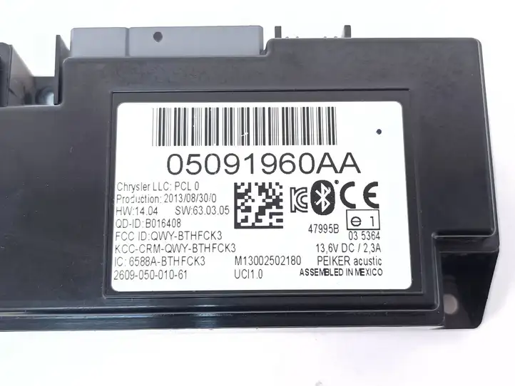 Chrysler Town & Country V (2010 - 2016) 05091960AA Bluetooth модуль — фото 4