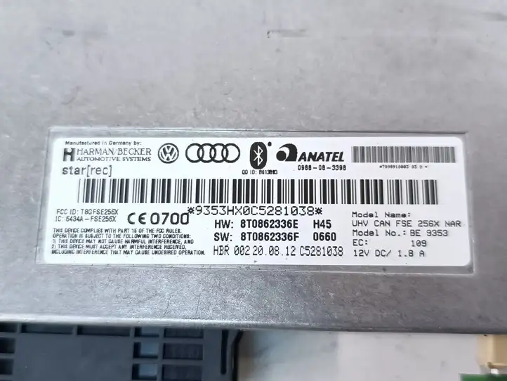 Audi A4 Allroad (2011 - 2016) 8T0862336E Bluetooth модуль — фото 6