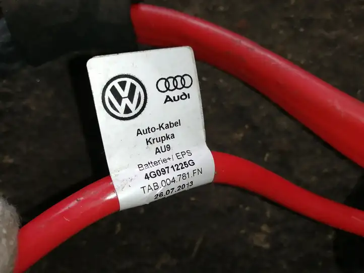 Audi A6 C7 (2014 - 2018) 4G0971225G Плюсовой провод аккумулятора — фото 2